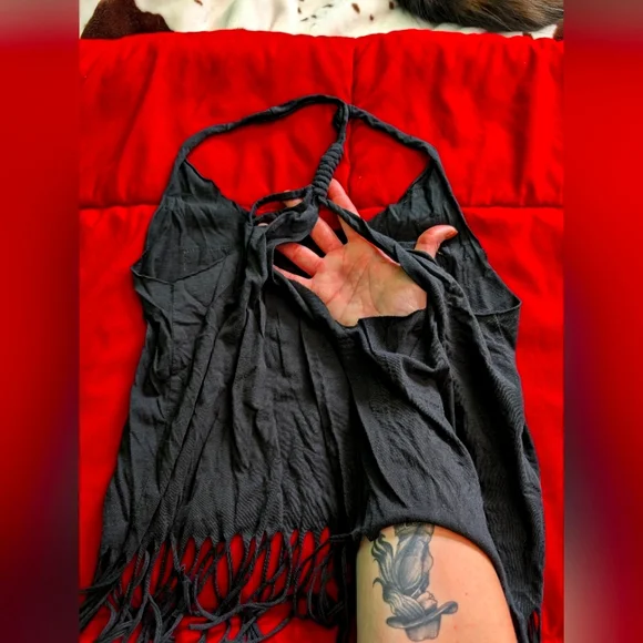 Fringe Tank w/ American Flag Design - Picture 3 of 4